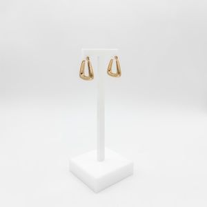 Pyramid Hoop Earrings